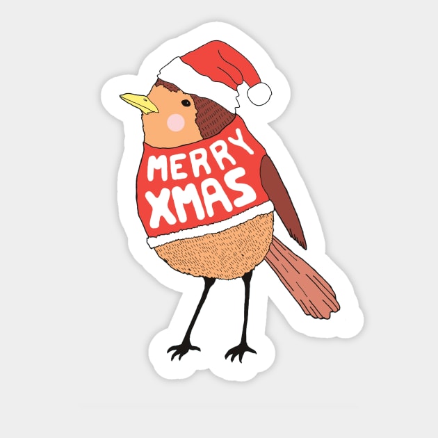 Christmas Robin Sticker by saif